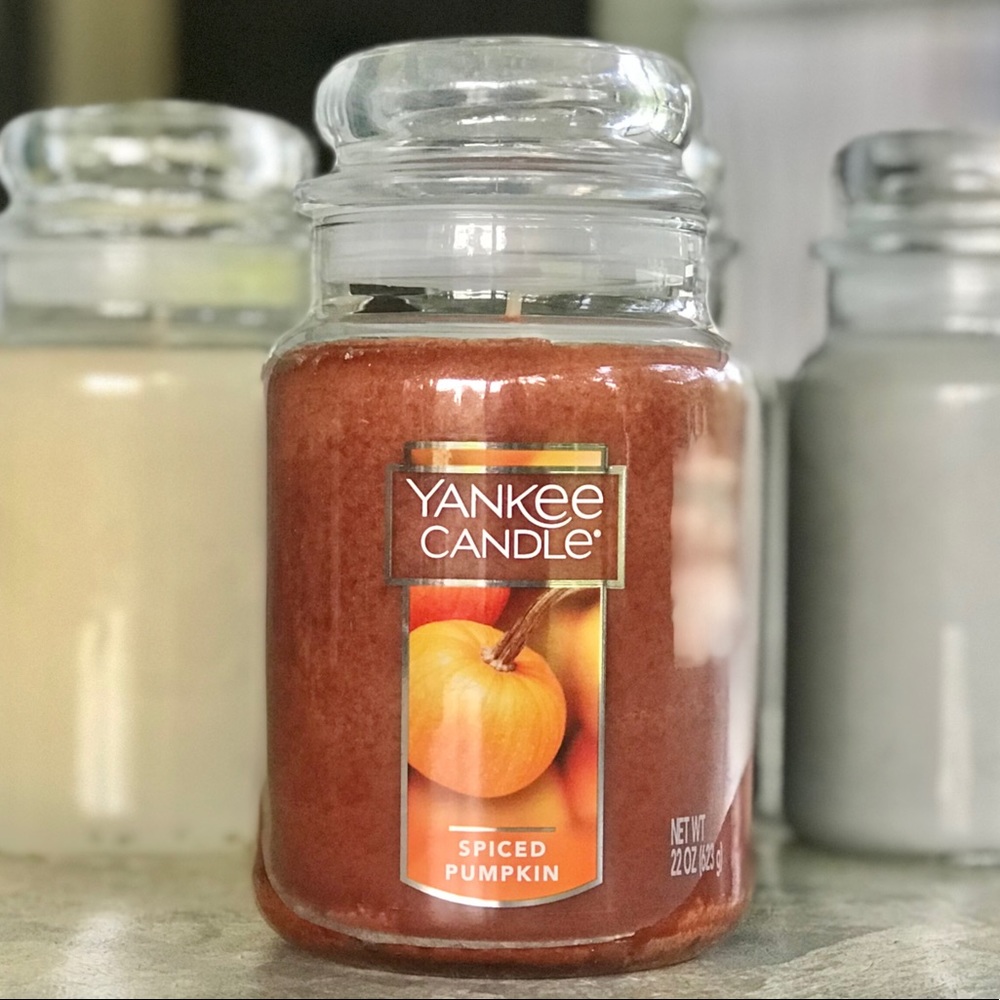 Yankee Candle Spiced Pumpkin Lg 22 oz. Jar, New